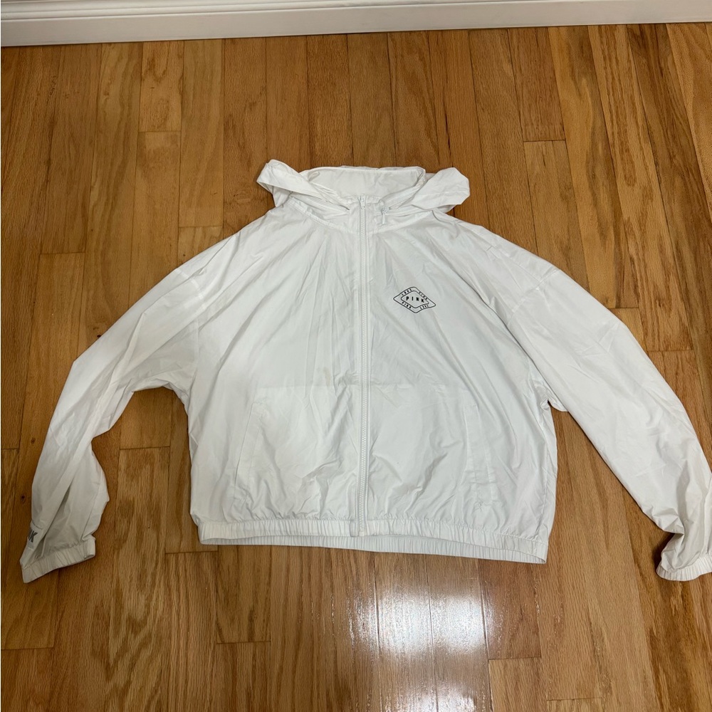 PINK windbreaker *has a small stain*